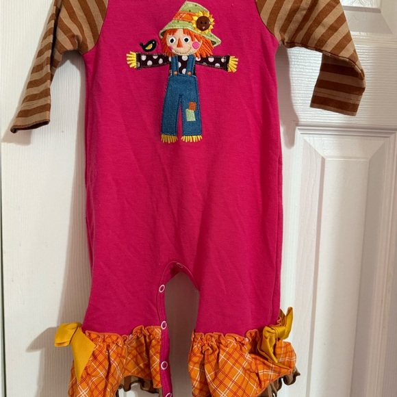 Ricrac & Ruffles Scarecrow Romper - Picture 4 of 8